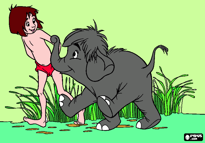 jungle book coloring page